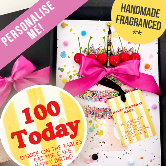 100th Birthday Cake Scented Card