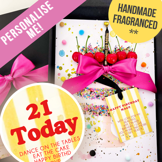 Scented 21st Birthday Cake Card for Granddaughter