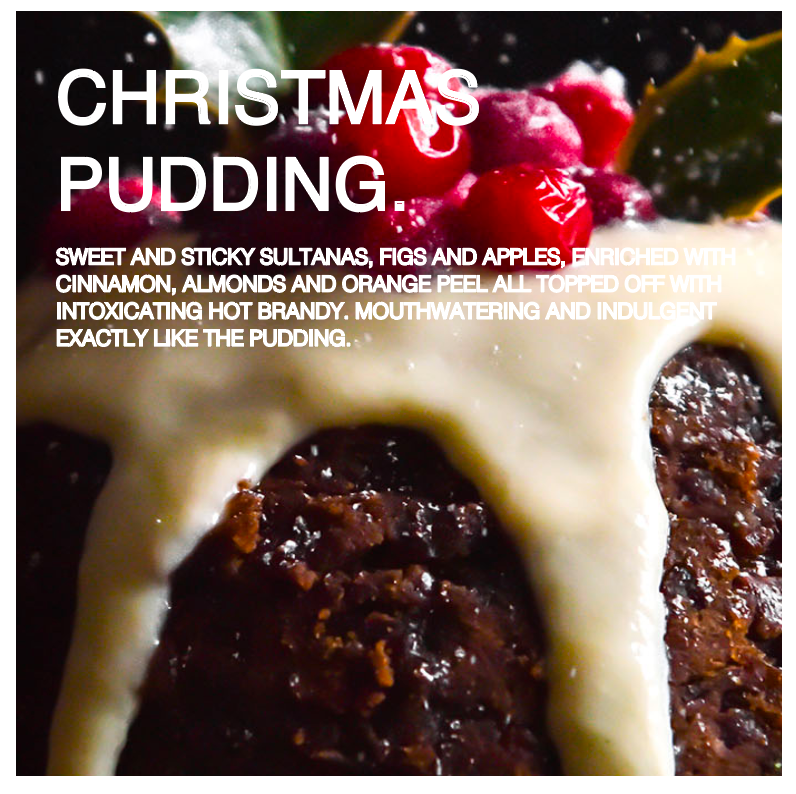 Christmas candles - Pudding scented candles