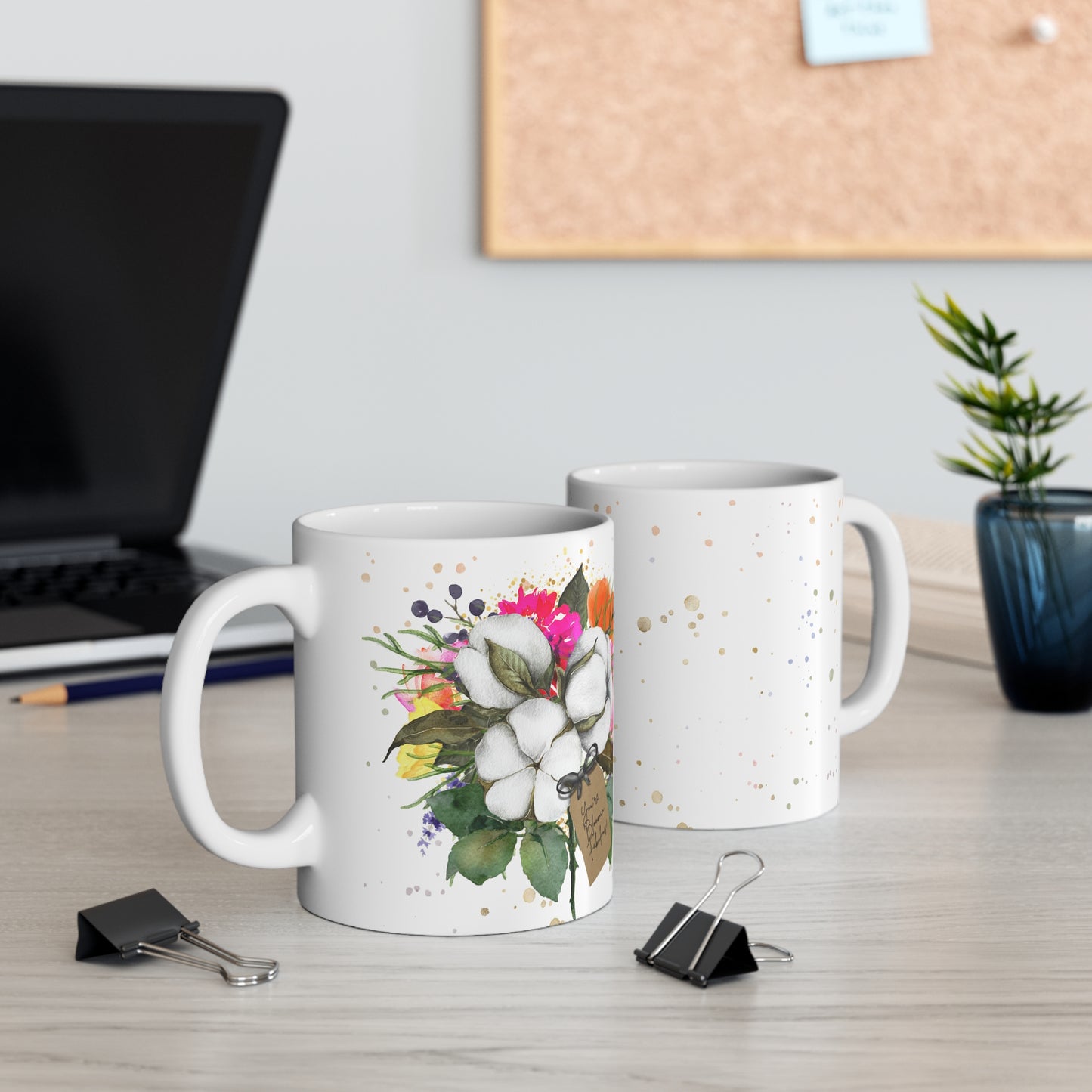 BLOOM COTTON FLOWER Handmade Scented Card Design