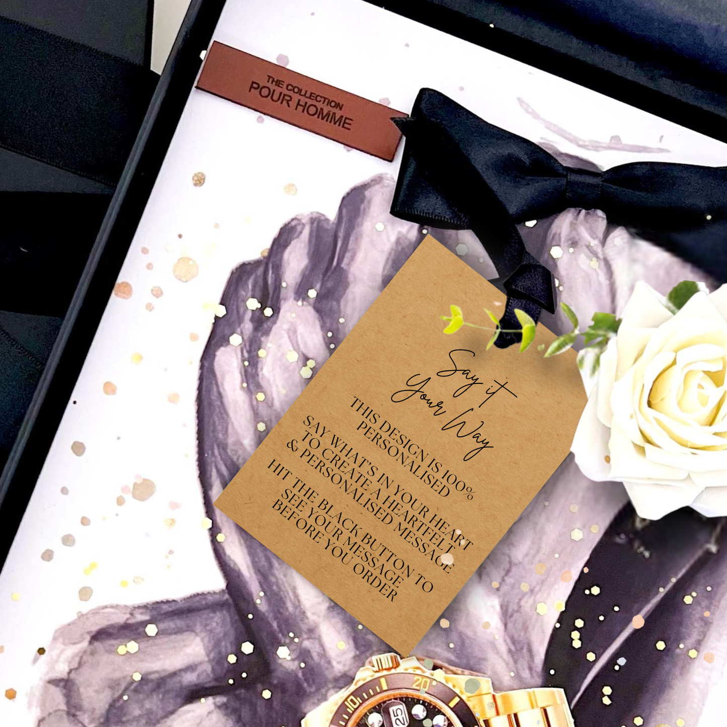 DAPPER POUR HOMME Scented Dapper Gentlemens Card Design