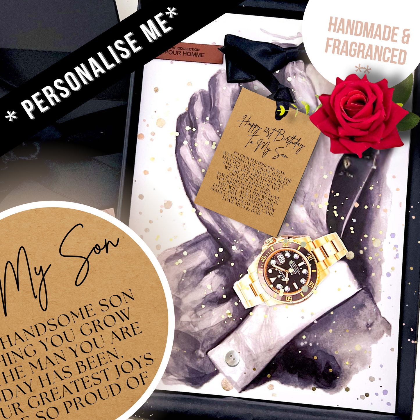 DAPPER POUR HOMME Scented Dapper Gentlemens Card Design