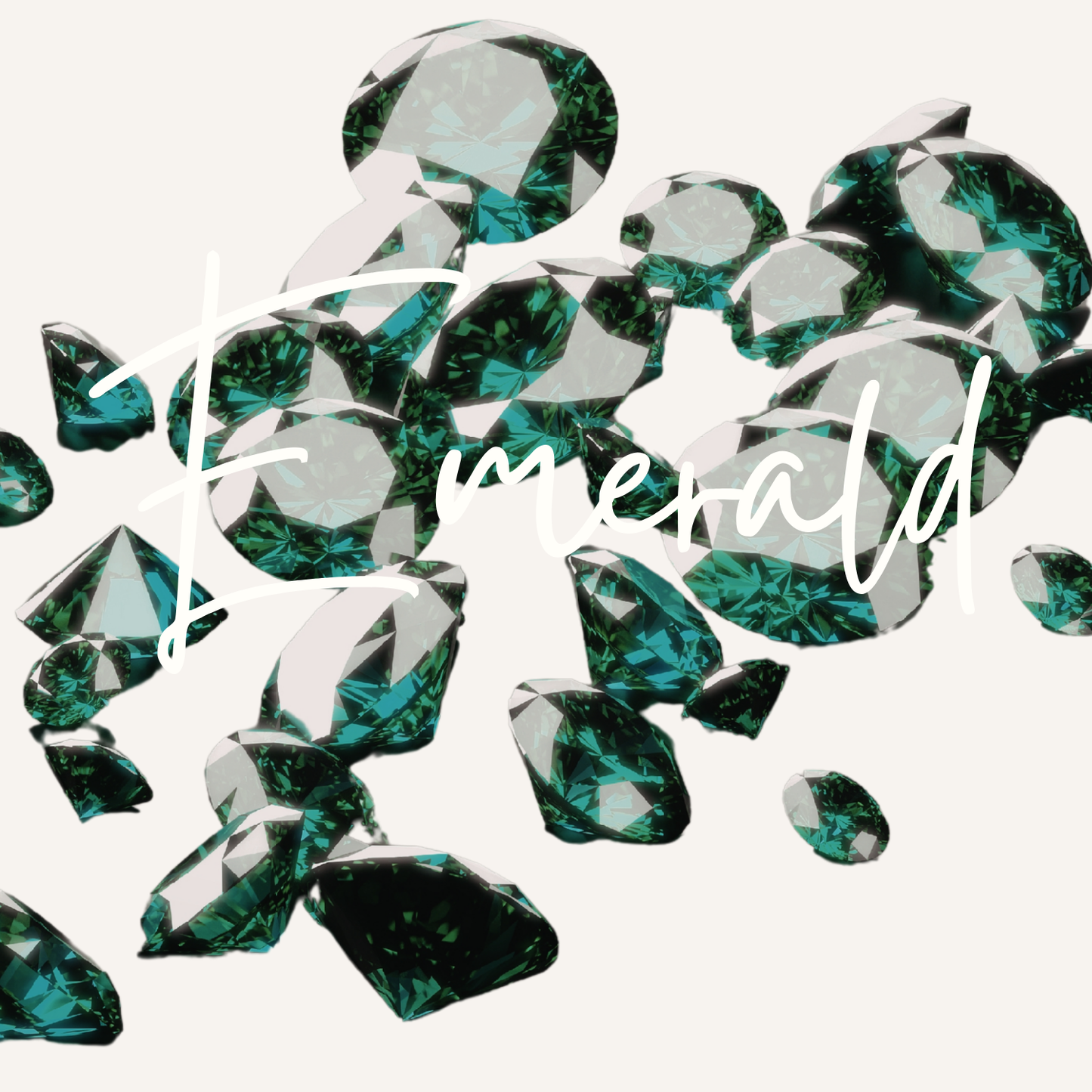 Handmade A5 Swirly Sparkly Diamante Emerald Heart Anniversary Card