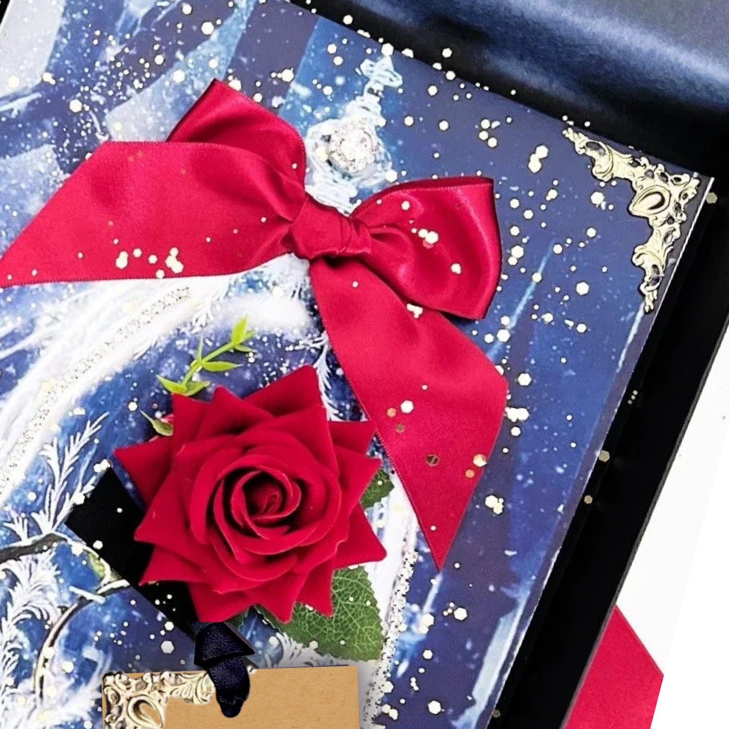 Luxury 60th Fairytale Birthday Scented Everlasting Red Rose Card