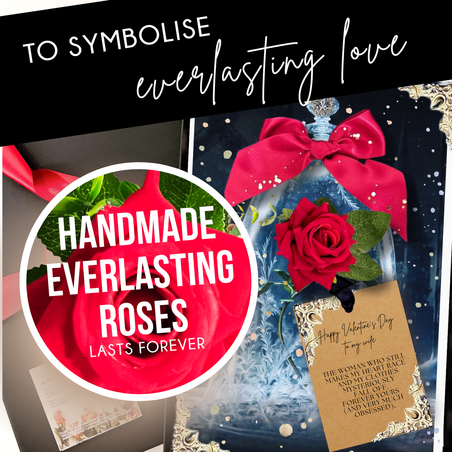 Luxury 60th Fairytale Birthday Scented Everlasting Red Rose Card