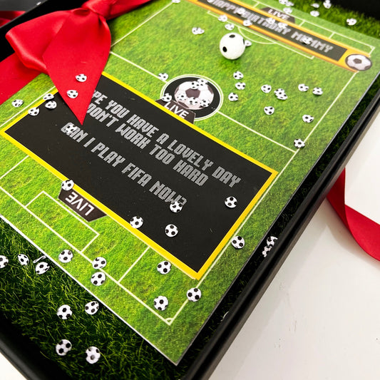 Luxury football birthday card for him
