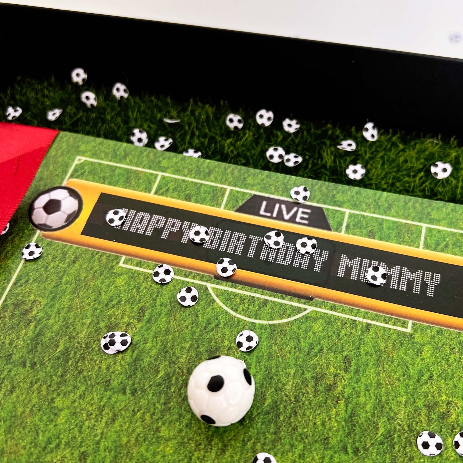Luxury Personalised football birthday card for him