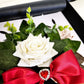 BLOOM SWEETHEART Rose and Diamante Heart Design