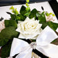 Close Up of Diamond Anniversary Card - Sparkly Diamond Heart + Flowers Boxed Anniversary Gift Card celebrating 60th anniversaries