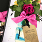Special Wife 80th Scented Birthday Card for Her "Bloom Hot Pink"