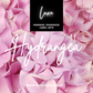 BLOOM HYDRANGEA Scented Silk Flowers in Perfume Bottle A4 Boxed Card Design