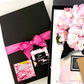 Luxury Boxed Cards with satin ribbon bow to house the handmade hydrangea cards
