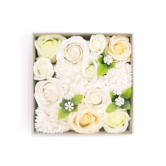 Bouquet Ivory Rose Soaps Gift Box