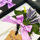 Personalised Silver Lavender Scented 25th Anniversary Card