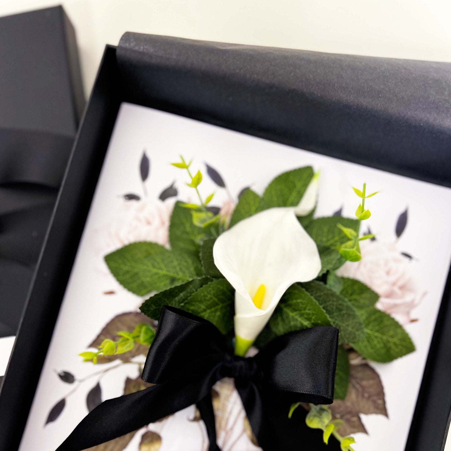 Personalised 6th ANNIVERSARY Gift | CALLA LILY - Personalised Scented 6th Wedding Anniversary Card Boxed