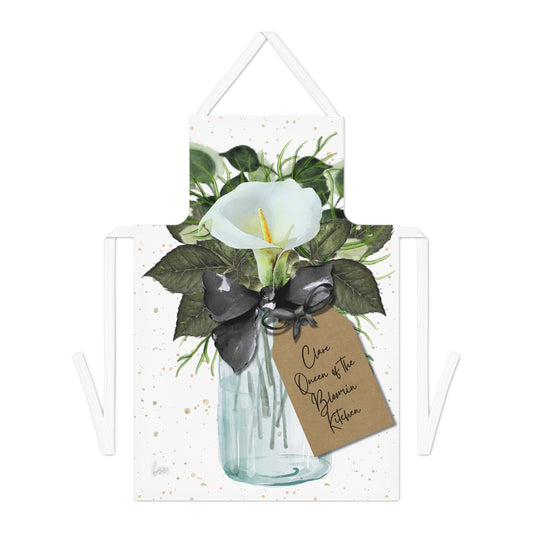 Personalised Calla Lily Floral Apron
