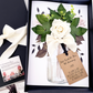 Linen Anniversary Card - handmade personalised luxury cards for the linen anniversary - 4th anniversary card