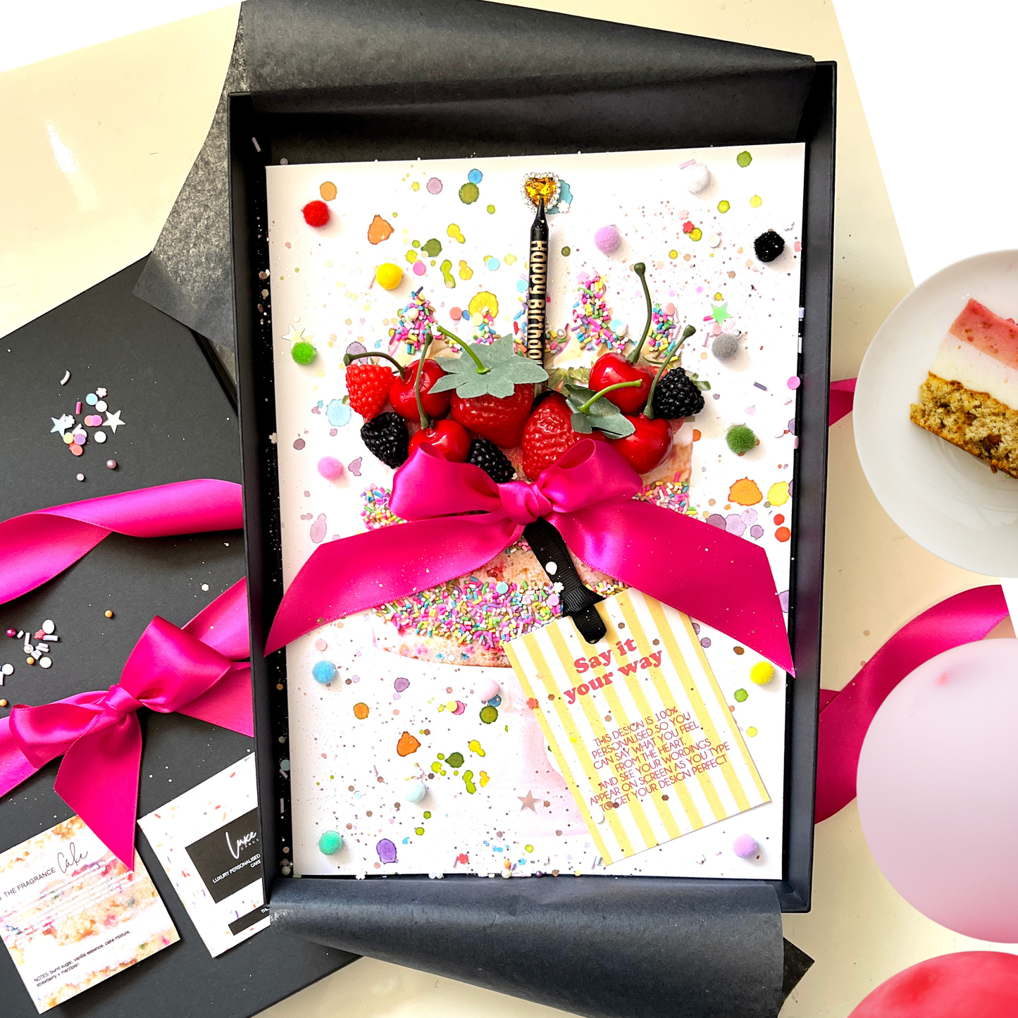 Scented 30th Cake Birthday Card for Sister