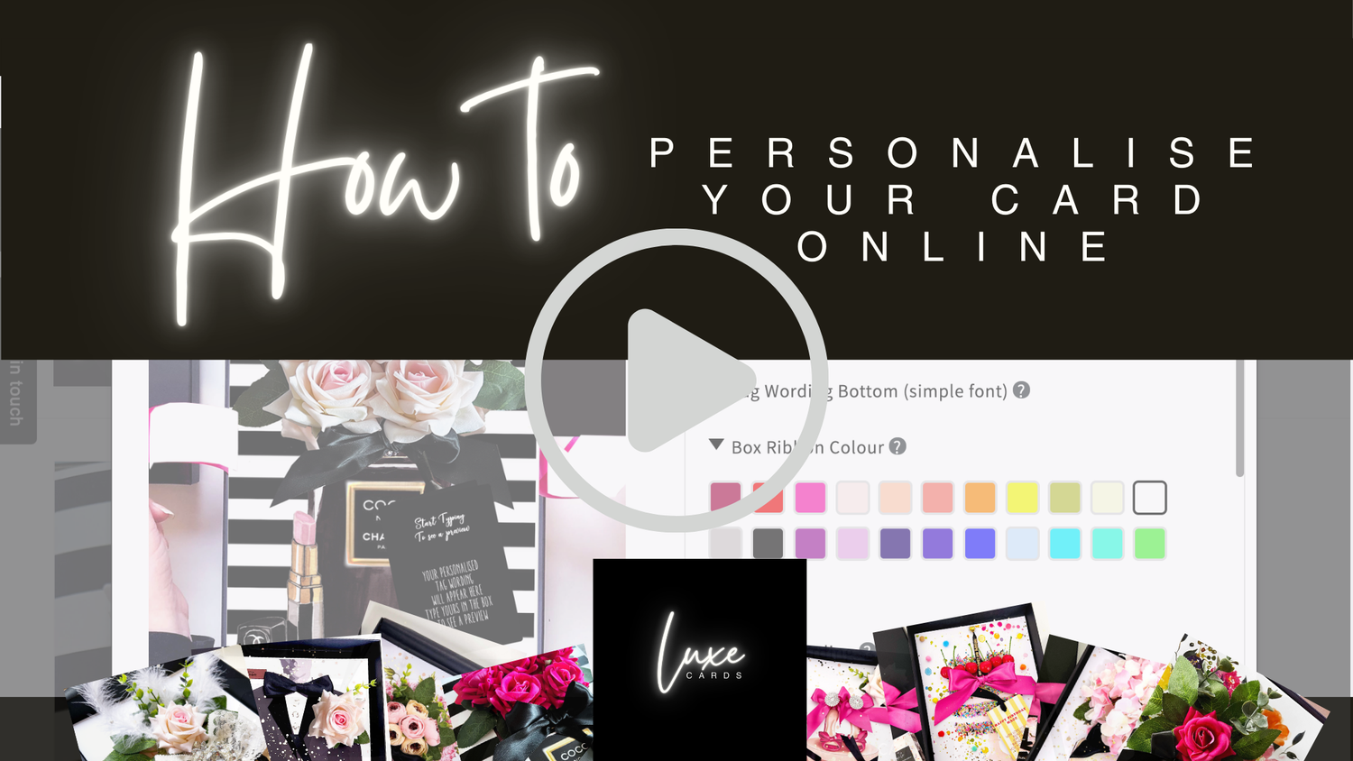How to Personalise Your Card Online