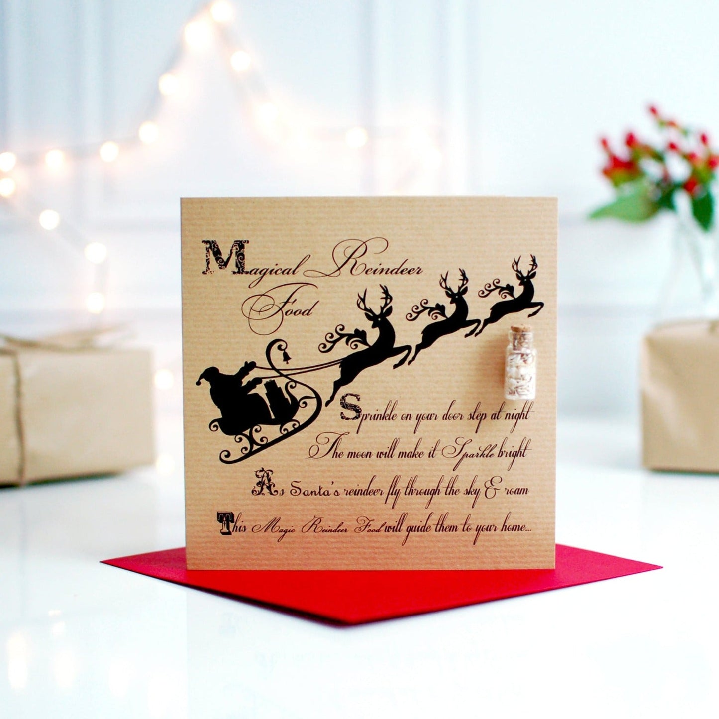 Magic Reindeer Food Christmas Eve Kit Card