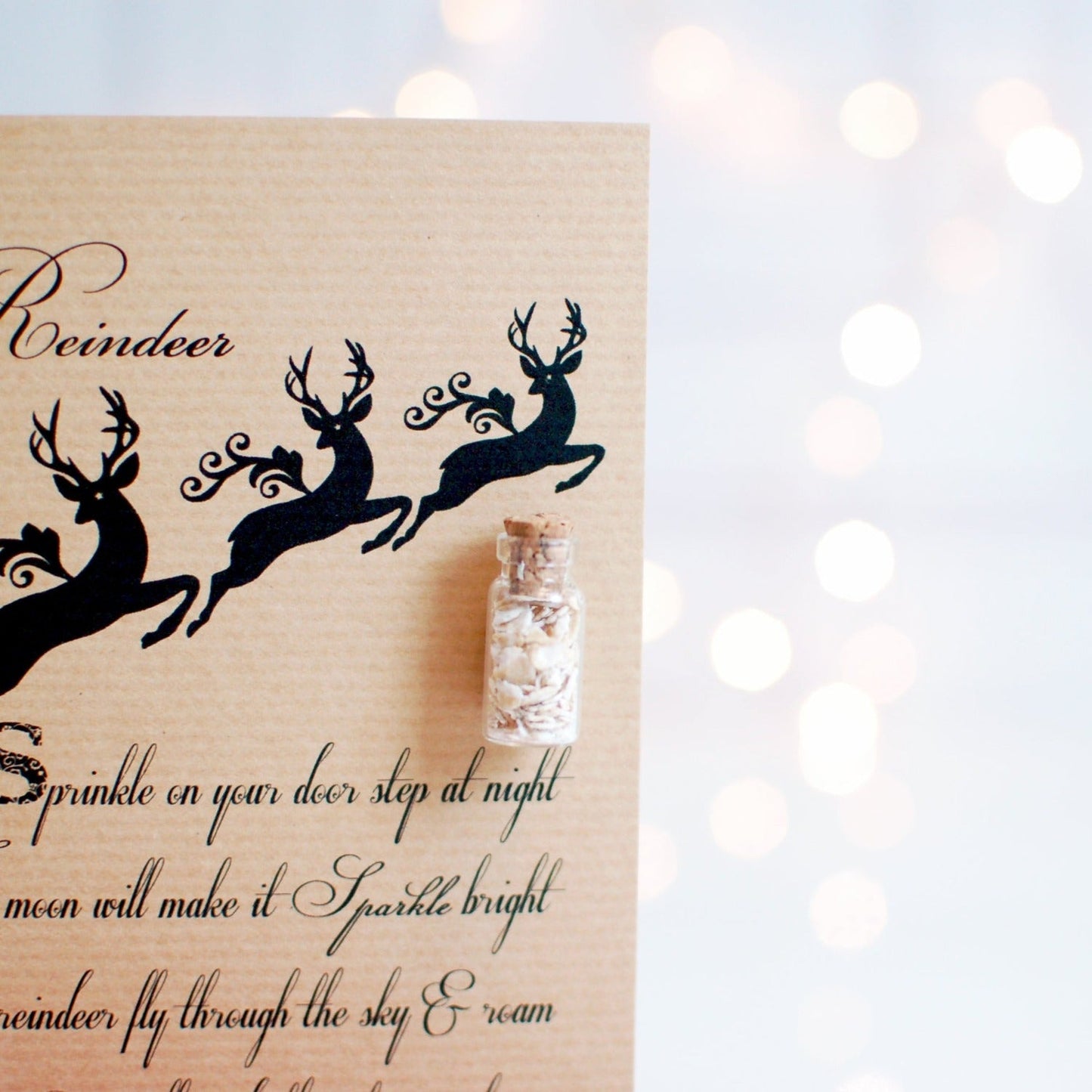 Magic Reindeer Food Christmas Eve Kit Card