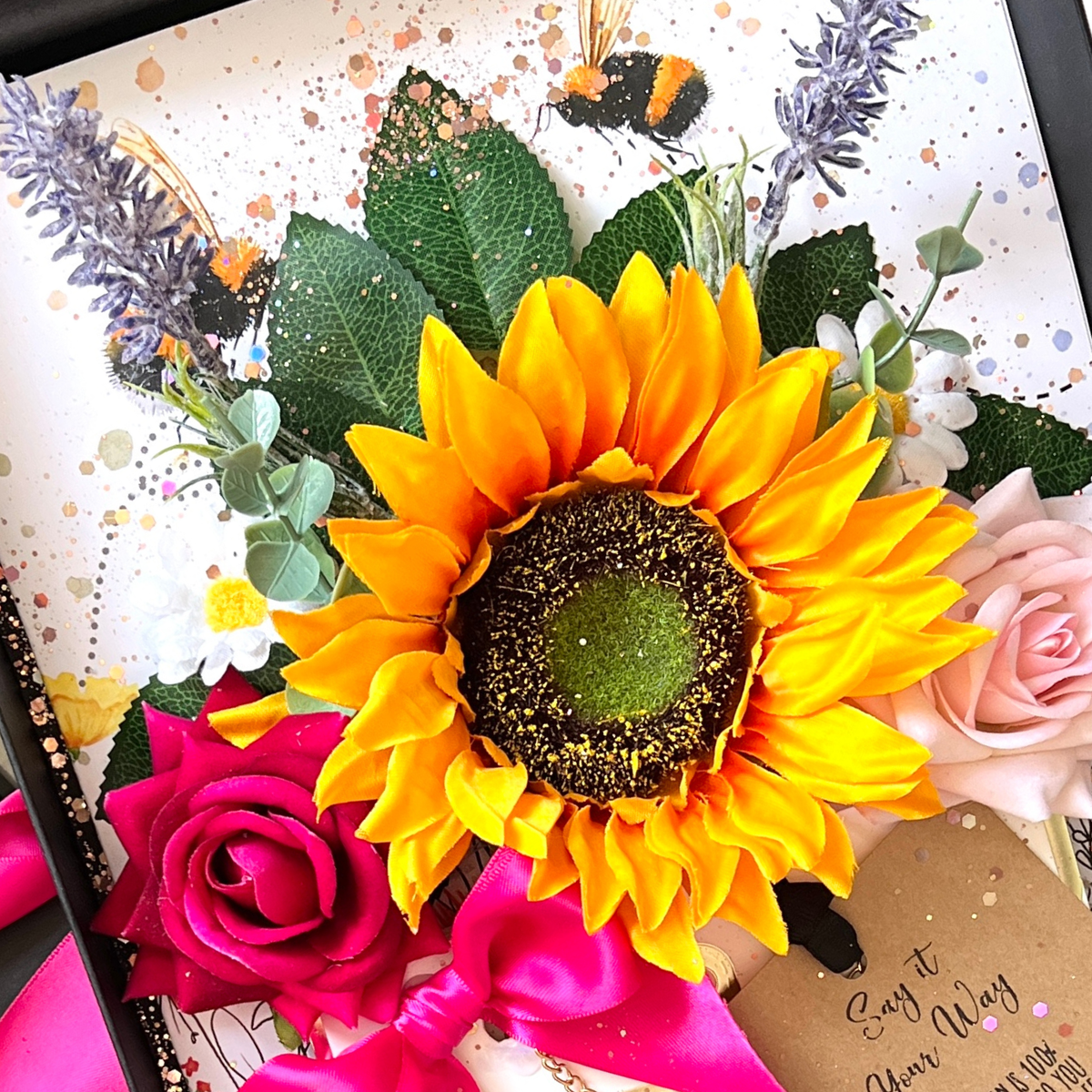 Tarjeta personalizada Girasol perfumado Bloom