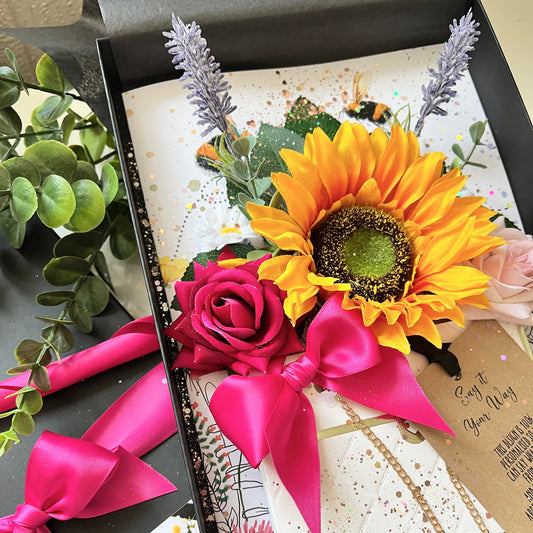 Tarjeta personalizada Girasol perfumado Bloom