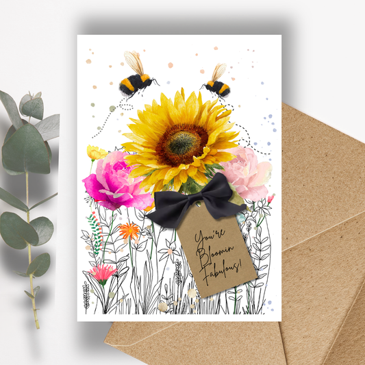 Bloomin Fabulous Momma Bloom Scented A5 Card with envelope