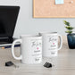 Wifey and Hubby personalised wedding anniversary Mugs Two white mugs with printed text. The perfect personalised Husband and Wife Gift
