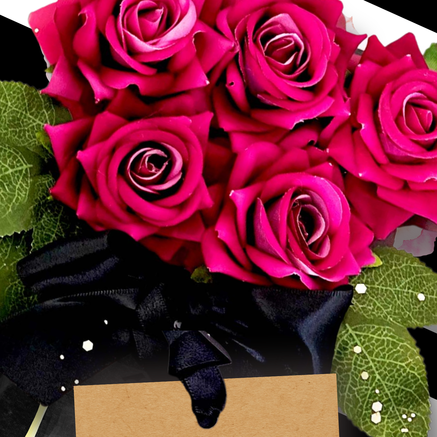 PANACHE HOT PINK Scented Rose Card Design