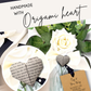 PAPER Origami Heart & Scented Rose 1st Anniversary Gift