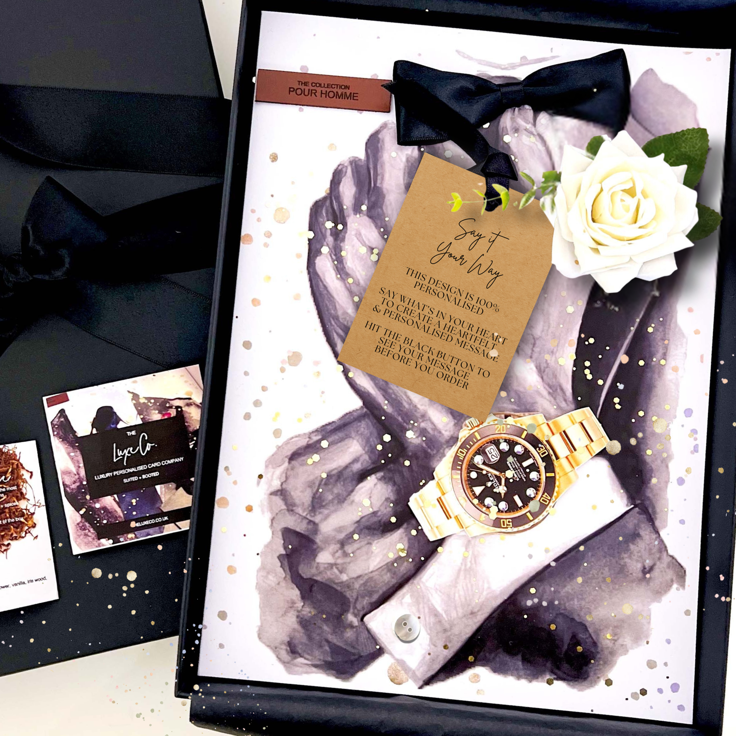 100 Today Handmade Luxury Personalised Card for Father's Birthday