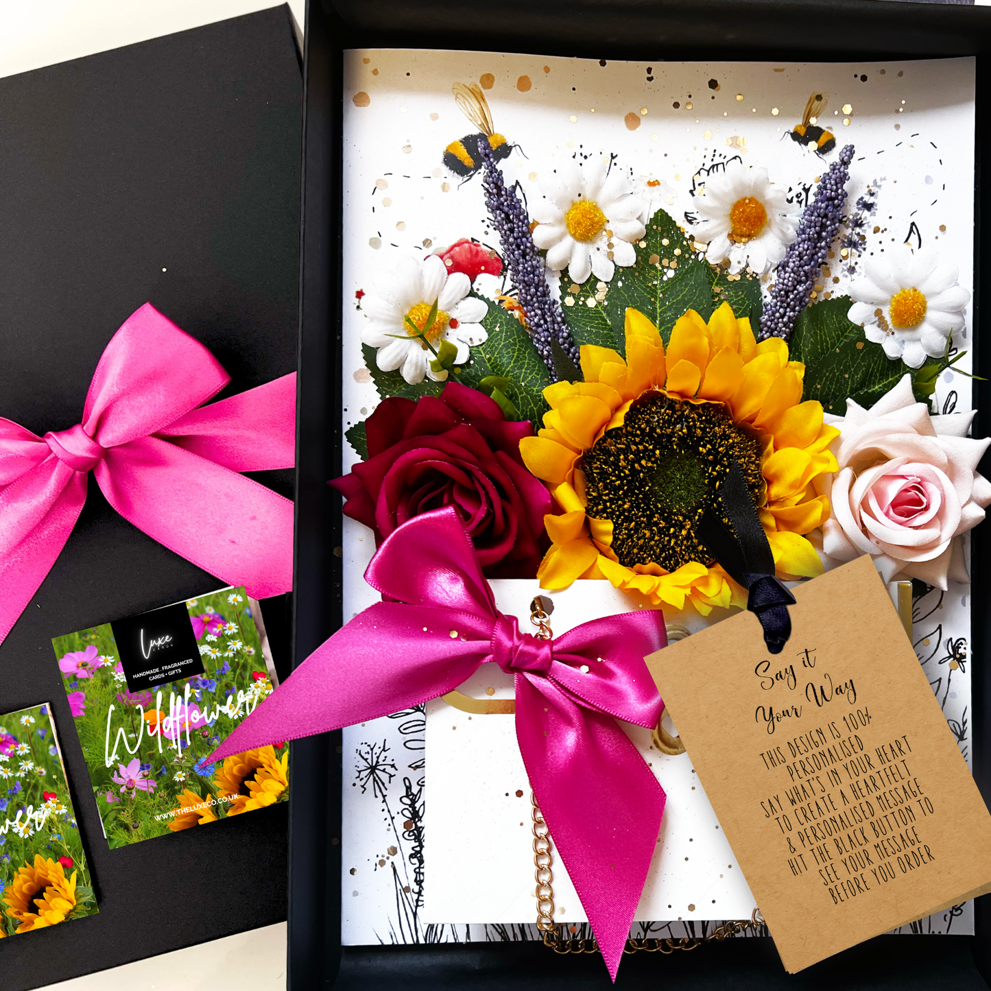 MOMMA BLOOM Handbag Bouquet Flowers Card Design