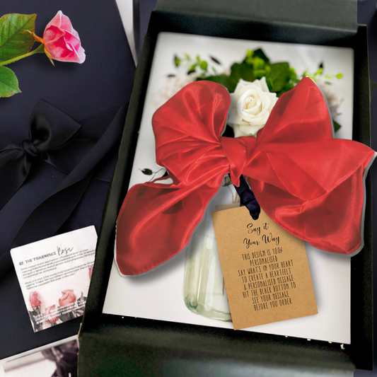 Luxury Pure Raw Mulberry Silk Ruby Anniversary Card
