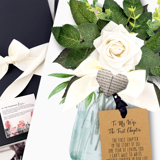 BLOOM IVORY + PAPER ORIGAMI HEART Rose Scented Design
