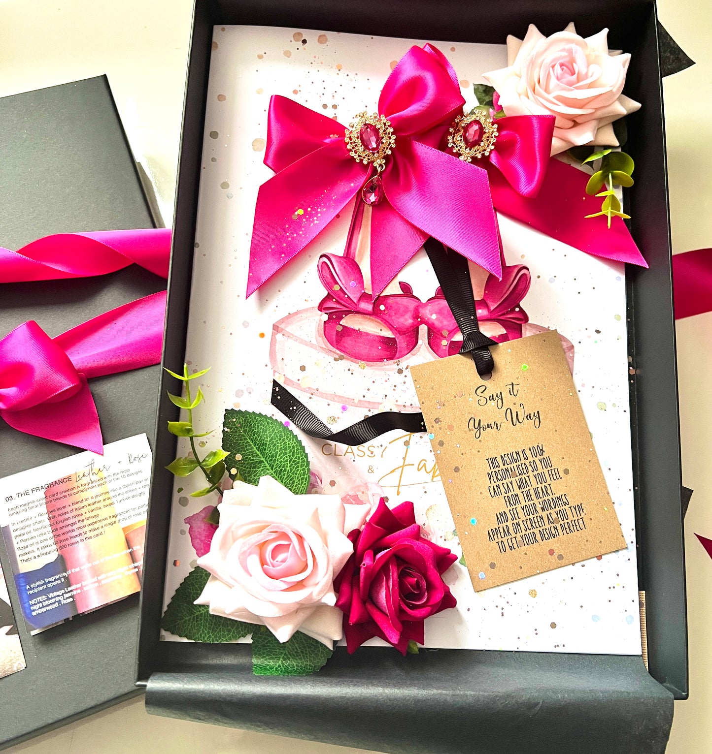 PINK HEELS Scented Card Design