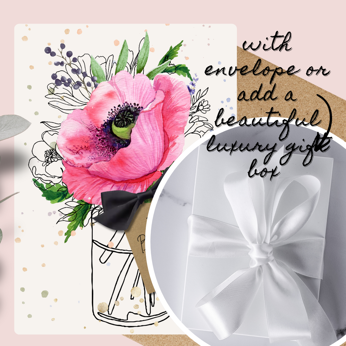 Poppy August Birth Flower Scented A5 Birthday Card
