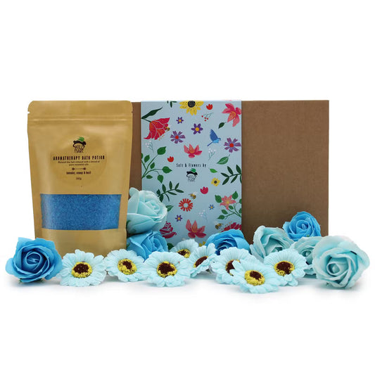 Aromatherapy Unwind & Relax Bath Potion Rose Gift Box