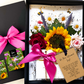 Luxury Personalised Momma Bloom Fragranced Wildflower Retirement Card handmade with everlasting sunflowers & velvet roses