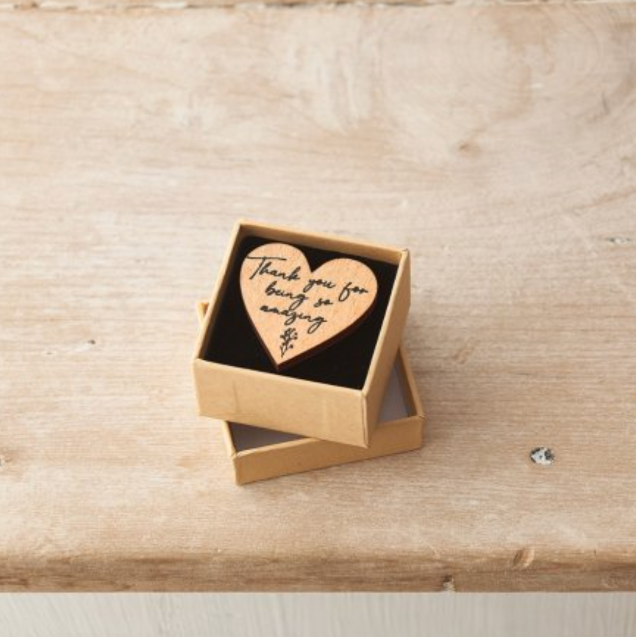Wooden Heart Gift - Thank You for being so Amazing