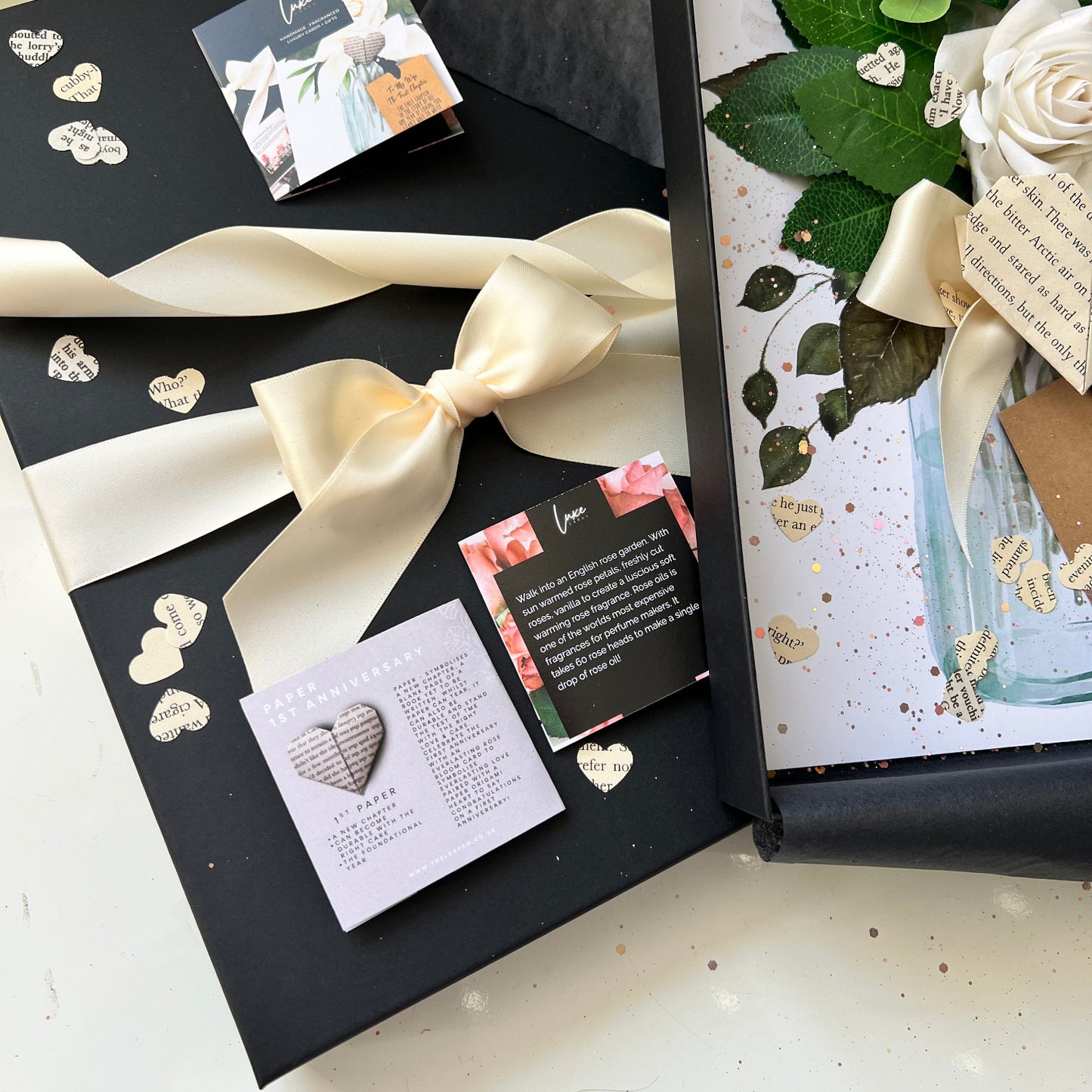 BLOOM IVORY + PAPER ORIGAMI HEART Rose Scented Design