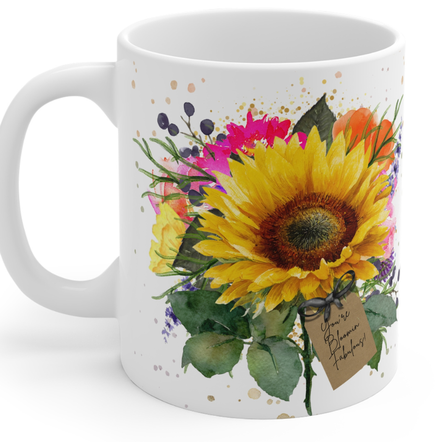 Ceramic Bloomin Fabulous Sunflower Mug