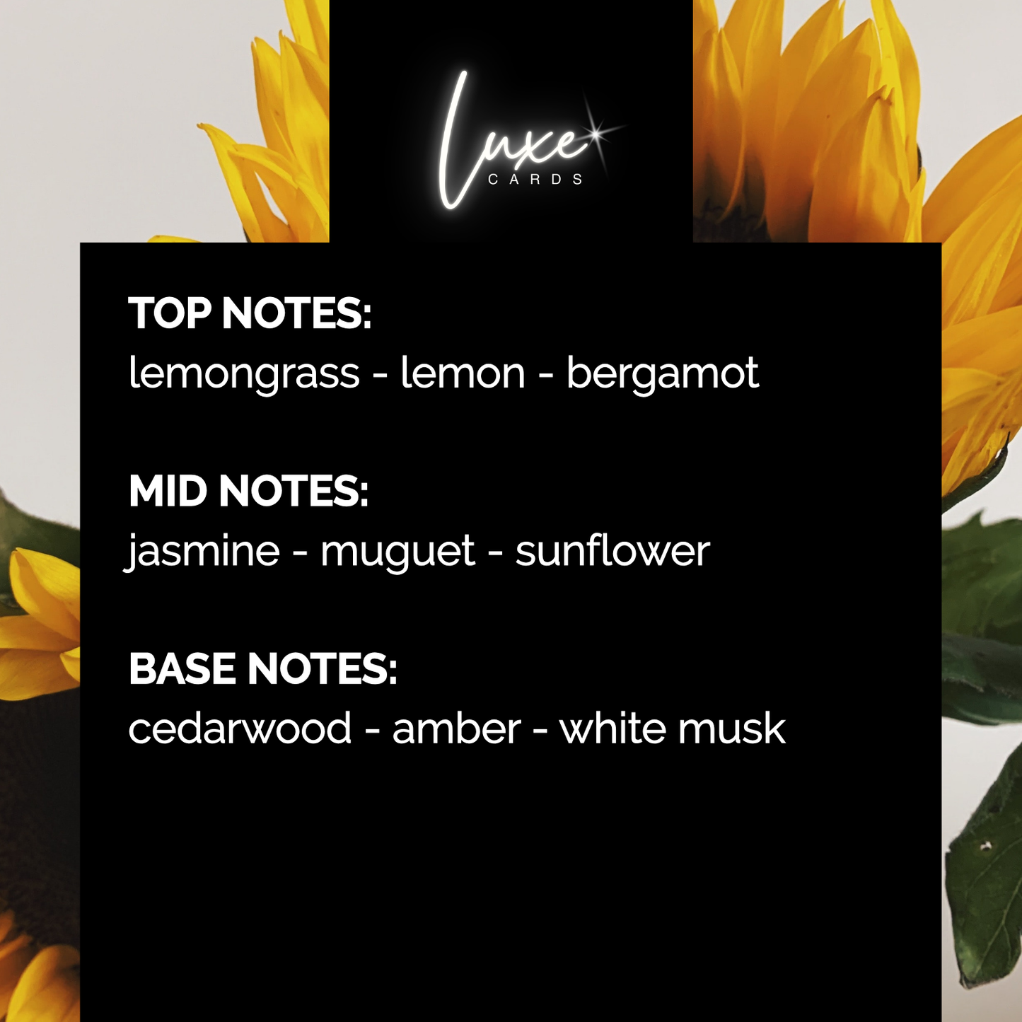 Tarjeta de cumpleaños de girasol perfumada Bloom 