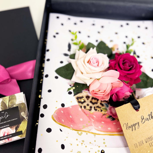 Teacup and Roses Handmade luxury greetings card design