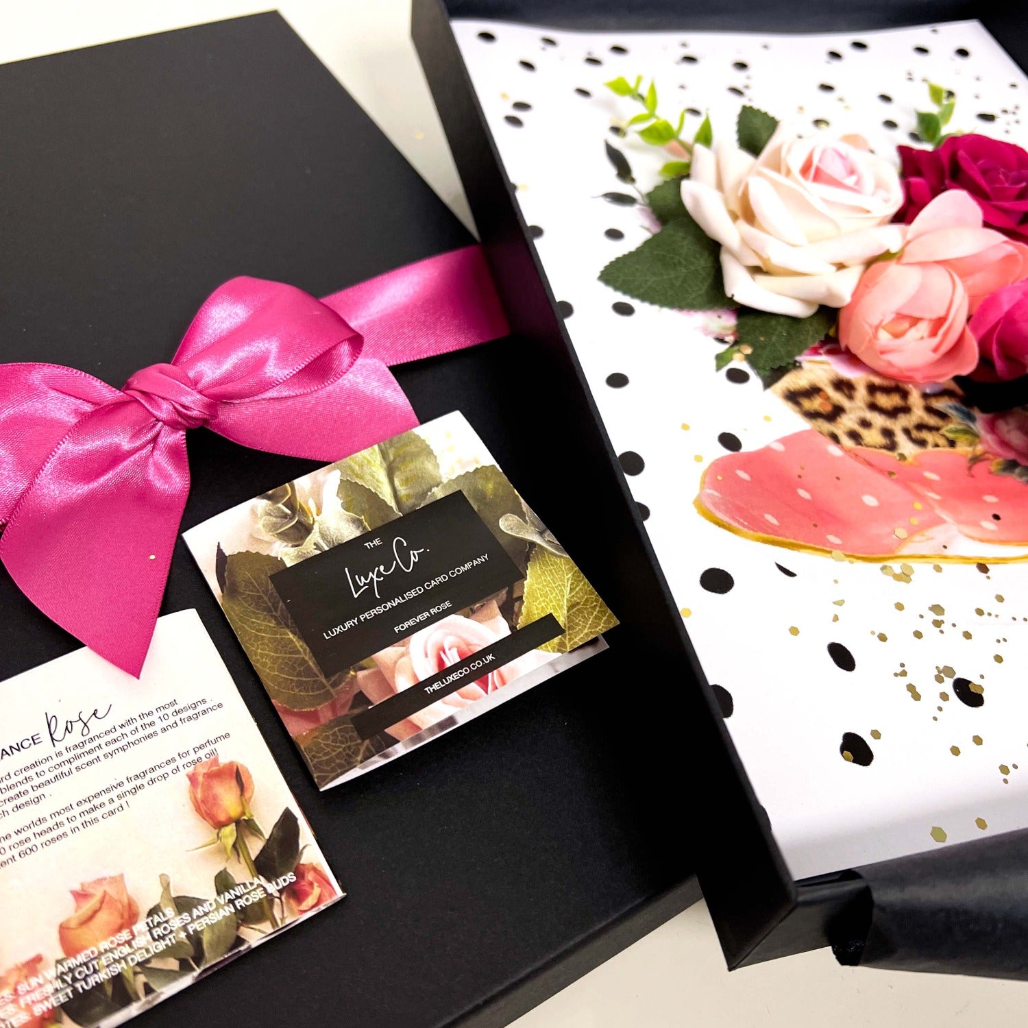 Ladies Teacup and Roses Handmade luxury greetings card design