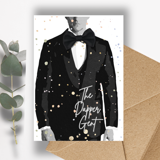 Tux Mans Scented A5 Card with envelope