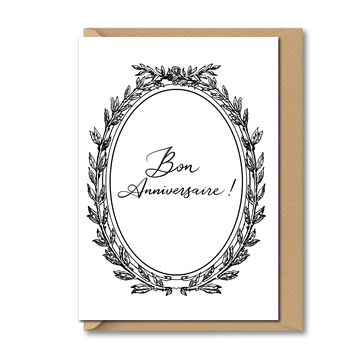 vintage birthday cards black white french bon anniversaire classic design