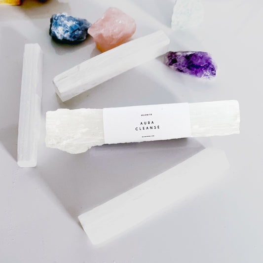 Beautiful Raw Selenite Crystal Wand Stick