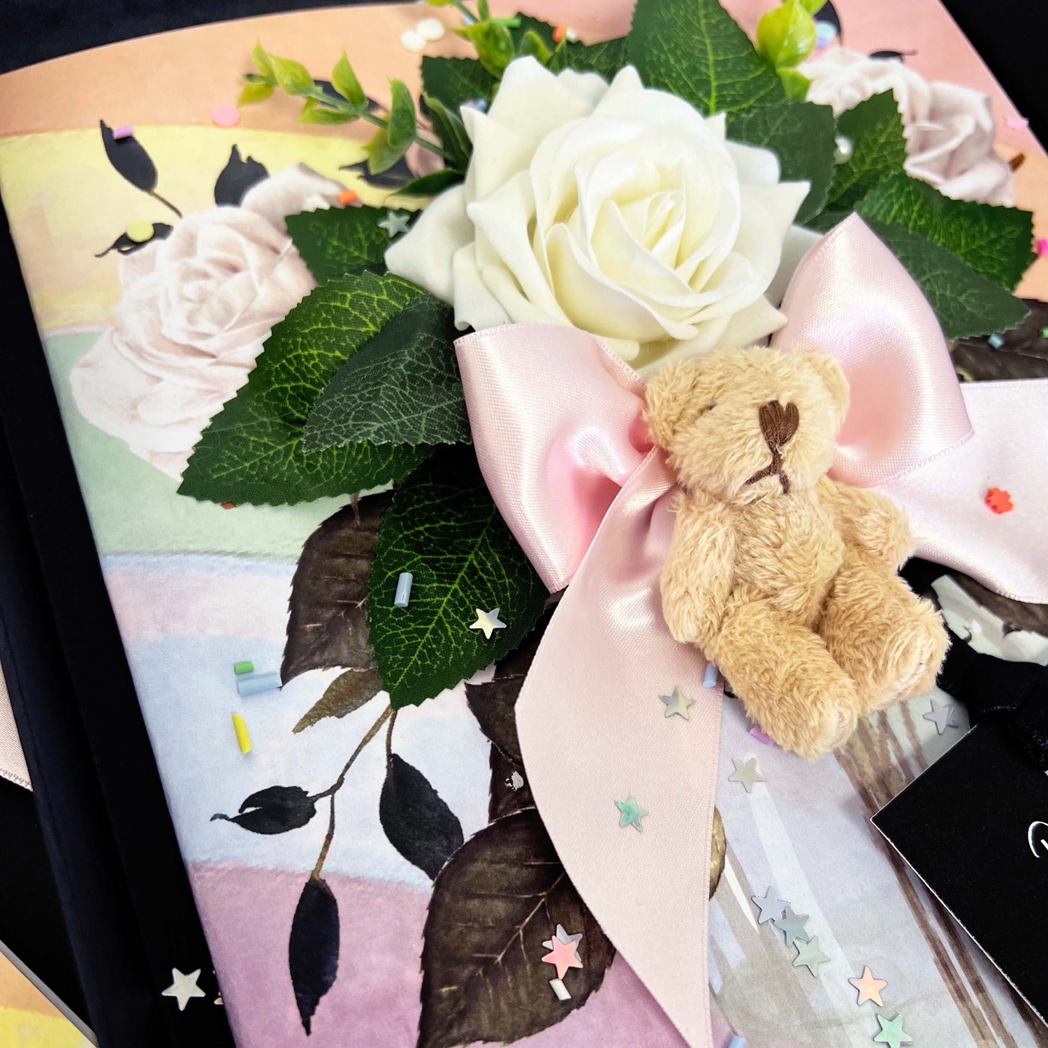 Teddybear on a card | Luxury handmade teddybear cards by The Luxe Co