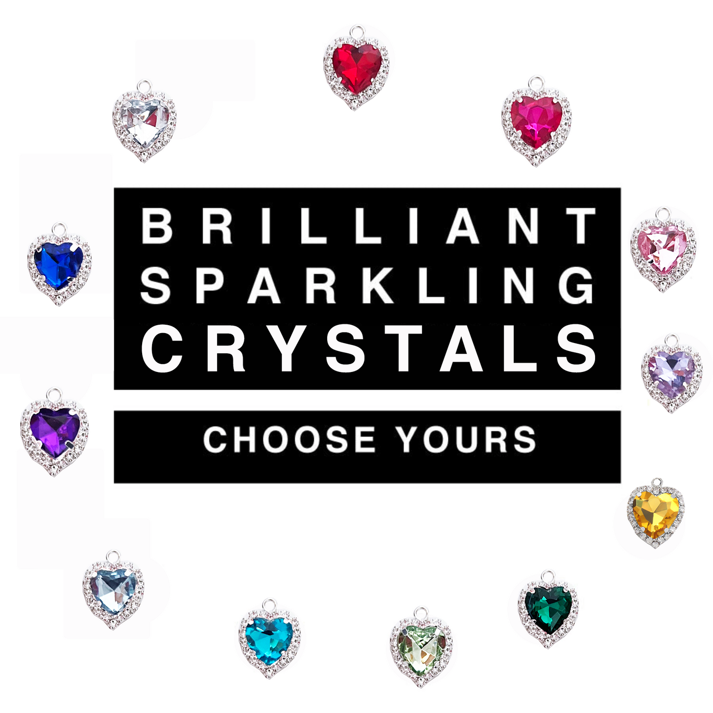 April Birthstone Diamond Crystal Heart Boxed Bedazzled Birthday Card